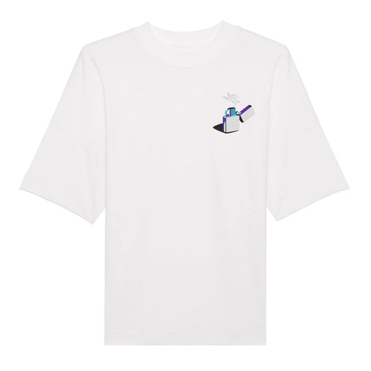 House of Mess: Lighter Oversized Tee - Moon Soldier